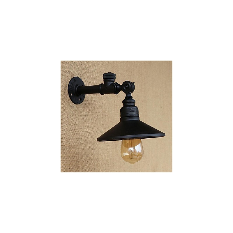 Apliques de pared con luz ambiental con pintura rústica tipo cabaña