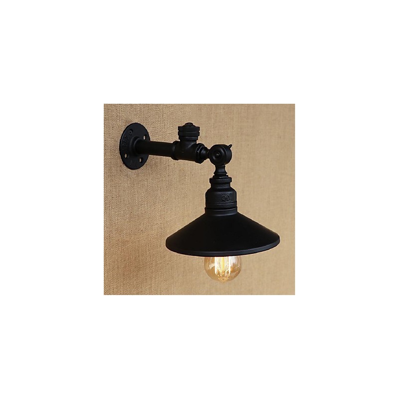Apliques de pared con luz ambiental con pintura rústica tipo cabaña