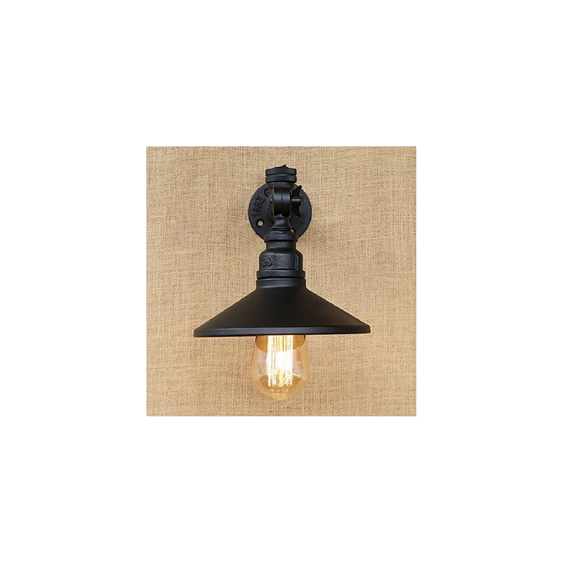 Apliques de pared con luz ambiental con pintura rústica tipo cabaña