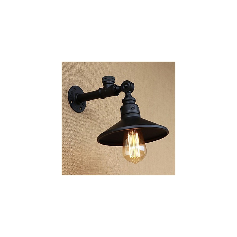 Apliques de pared con luz ambiental con pintura rústica tipo cabaña