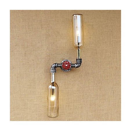 Aplique de pared de latón rústico Lodge para luz ambiental, luz de pared ámbar Aplique de pared de latón rústico Lodge para luz ambiental, luz de pared ámbar