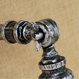 Lámpara de pared de estilo industrial con tubería de agua nórdica, color plateado