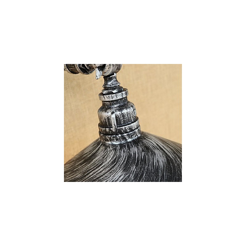 Lámpara de pared de estilo industrial con tubería de agua nórdica, color plateado