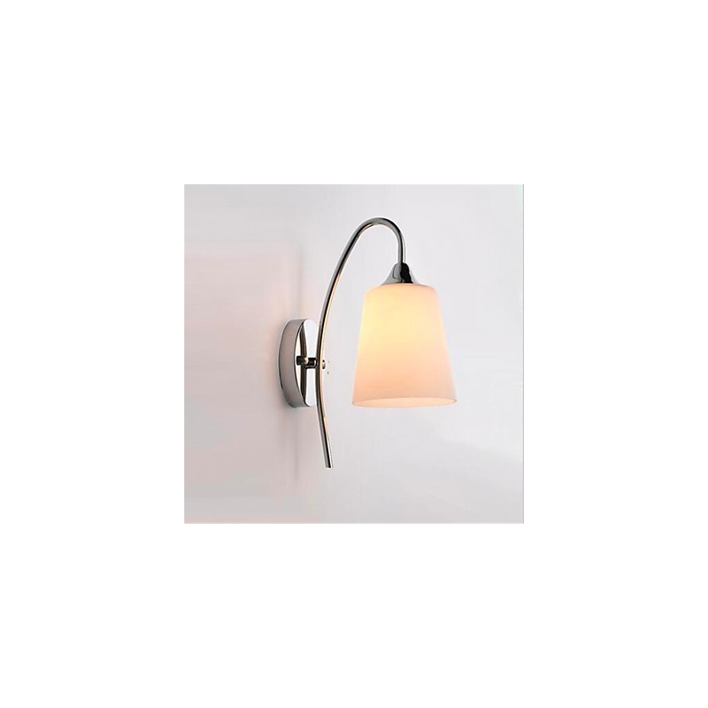 Lámpara de pared minimalista moderna de cristal para mesita de noche, pasillo o habitación de hotel.