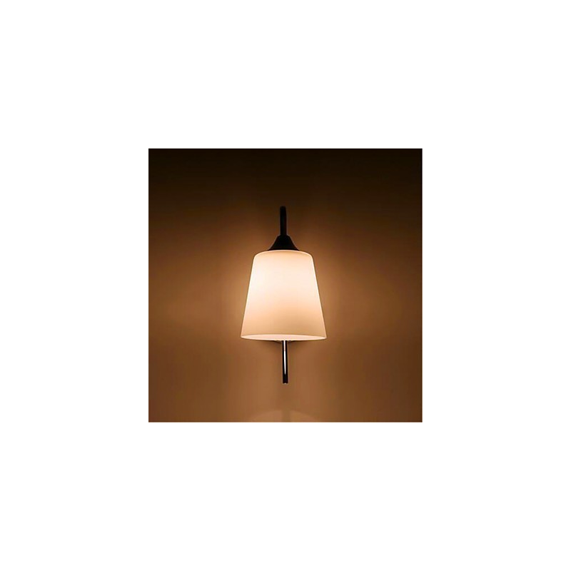 Lámpara de pared minimalista moderna de cristal para mesita de noche, pasillo o habitación de hotel.
