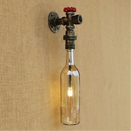 Lámpara de pared de agua ámbar con interruptor