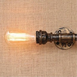Lámpara de pared pequeña decorativa con pipa de agua sencilla y nostálgica