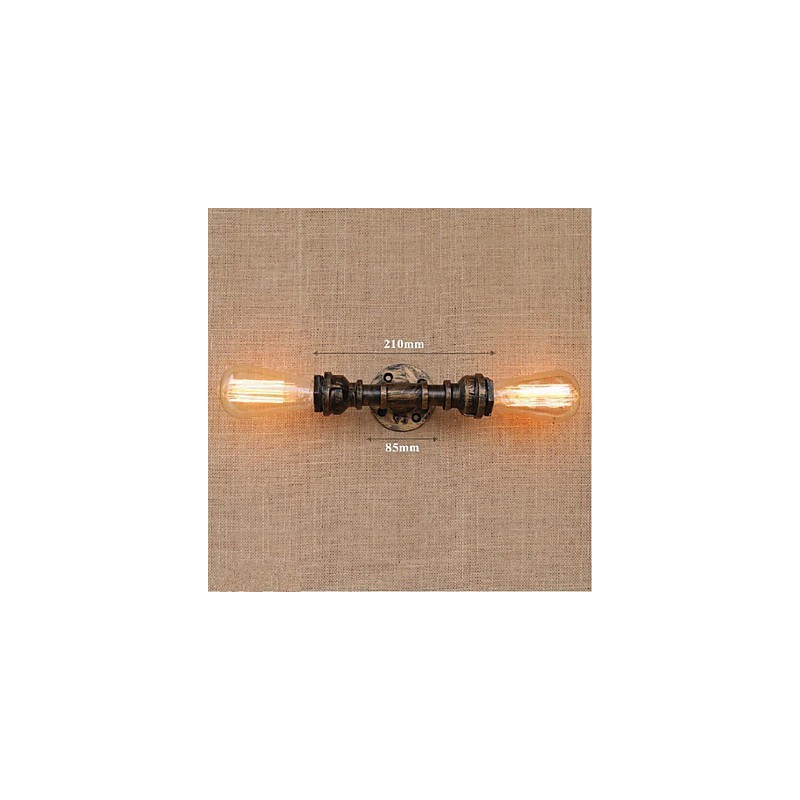 Lámpara de pared pequeña decorativa con pipa de agua sencilla y nostálgica