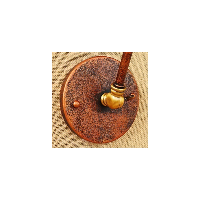 Aplique de pared plegable retráctil nostálgico retro creativo de medio óxido con brazo largo