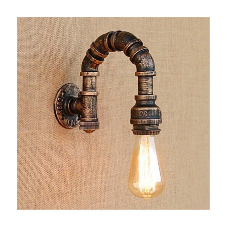 Apliques de pared con luz ambiental con pintura rústica tipo cabaña Apliques de pared con luz ambiental con pintura rústica tipo cabaña