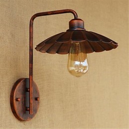 Lámpara de hierro sencilla para dormitorio, mesita de noche, hotel, moderna, popular, creativa, retro y moderna.