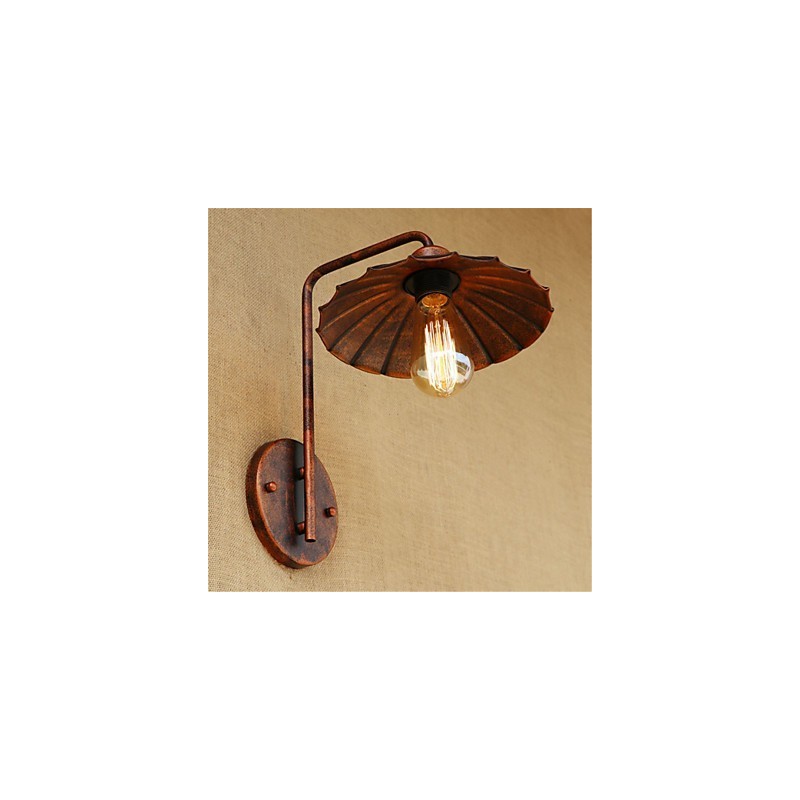 Lámpara de hierro sencilla para dormitorio, mesita de noche, hotel, moderna, popular, creativa, retro y moderna.