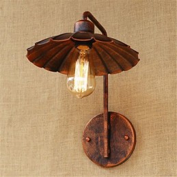 Lámpara de hierro sencilla para dormitorio, mesita de noche, hotel, moderna, popular, creativa, retro y moderna.