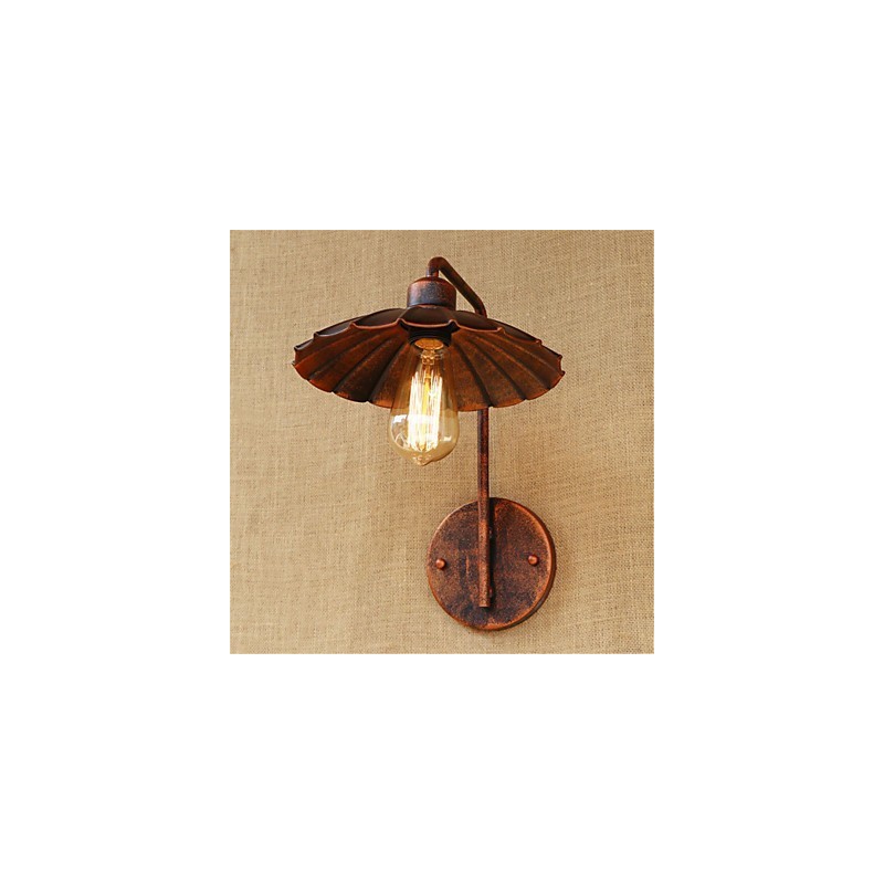 Lámpara de hierro sencilla para dormitorio, mesita de noche, hotel, moderna, popular, creativa, retro y moderna.