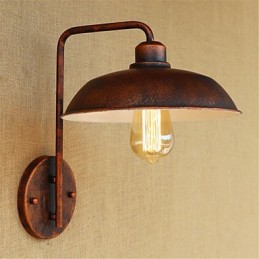 Lámpara de hierro sencilla para dormitorio, mesita de noche, hotel, moderna, popular, creativa, retro y moderna.