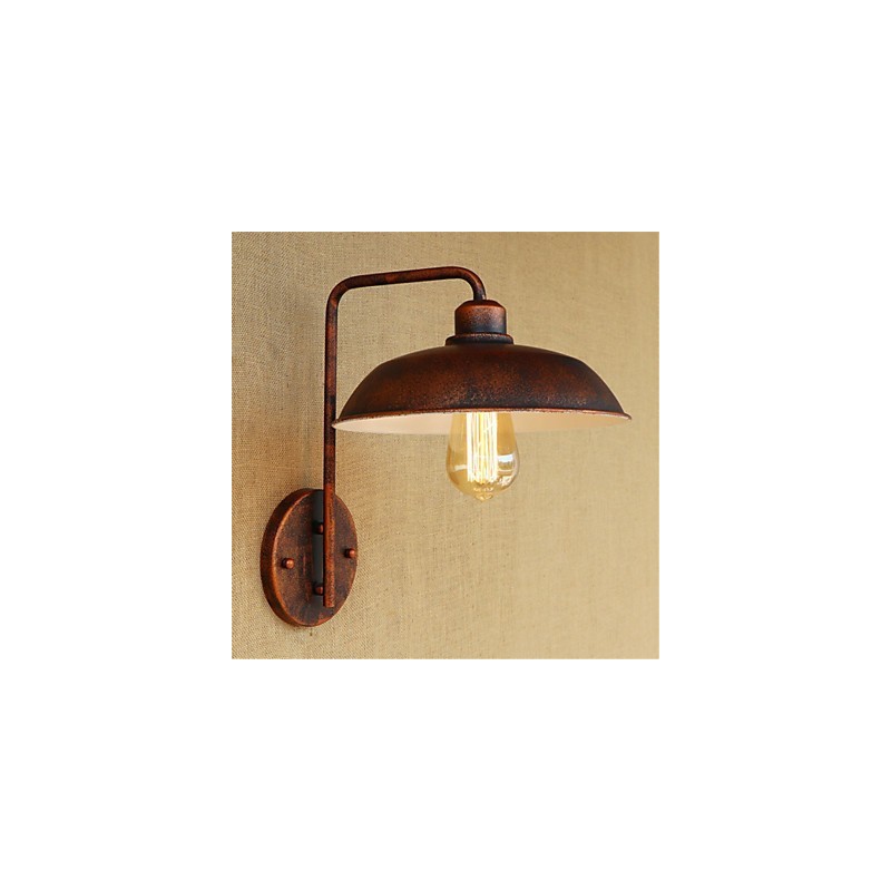 Lámpara de hierro sencilla para dormitorio, mesita de noche, hotel, moderna, popular, creativa, retro y moderna.
