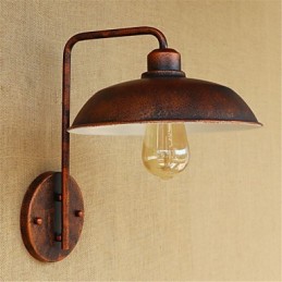 Lámpara de hierro sencilla para dormitorio, mesita de noche, hotel, moderna, popular, creativa, retro y moderna.