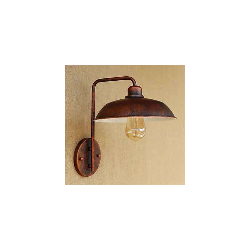 Lámpara de hierro sencilla para dormitorio, mesita de noche, hotel, moderna, popular, creativa, retro y moderna.