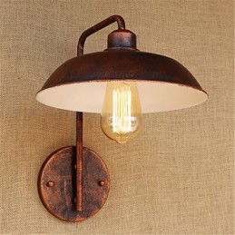 Lámpara de hierro sencilla para dormitorio, mesita de noche, hotel, moderna, popular, creativa, retro y moderna.