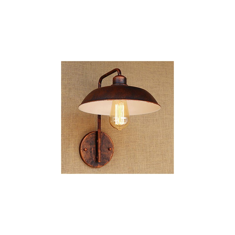 Lámpara de hierro sencilla para dormitorio, mesita de noche, hotel, moderna, popular, creativa, retro y moderna.