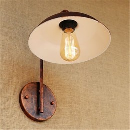 Lámpara de hierro sencilla para dormitorio, mesita de noche, hotel, moderna, popular, creativa, retro y moderna.
