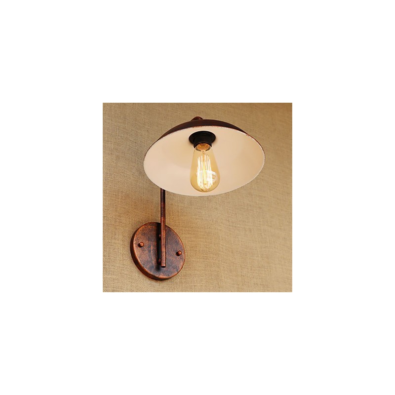 Lámpara de hierro sencilla para dormitorio, mesita de noche, hotel, moderna, popular, creativa, retro y moderna.