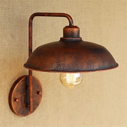 Lámpara de hierro sencilla para dormitorio, mesita de noche, hotel, moderna, popular, creativa, retro y moderna.