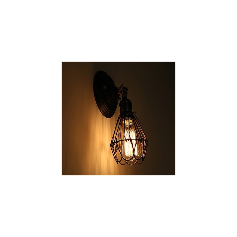 Apliques de pared de metal estilo industrial retro para restaurantes y cafeterías.