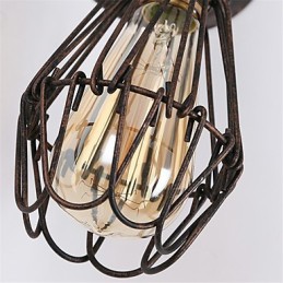 Apliques de pared de metal estilo industrial retro para restaurantes y cafeterías.