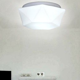 Luz de cúpula de cristal de diamante blanco creativo que absorbe