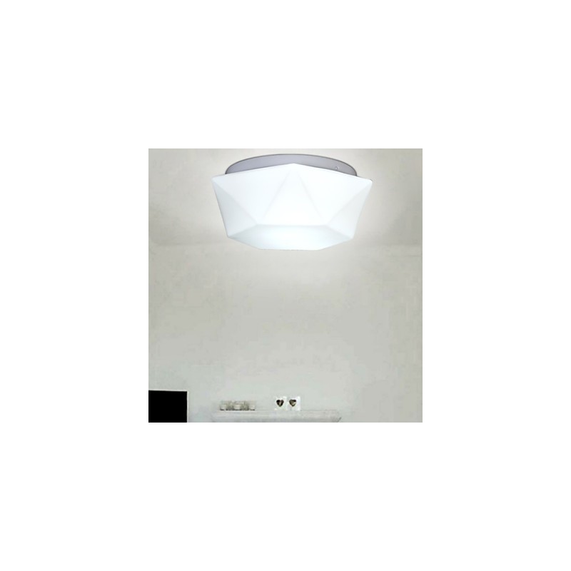 Luz de cúpula de cristal de diamante blanco creativo que absorbe
