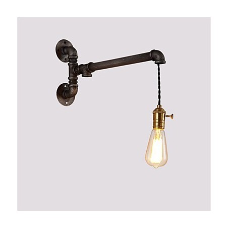 Lámparas de pared de tubo industriales vintage con interruptor, luces creativas para restaurante, cafetería, bar, decoración, iluminación con 1 luz, acabado pintado. Lámparas de pared de tubo industriales vintage con interruptor, luces creativas para restaurante, cafetería, bar, decoración, iluminación con 1 luz, acabado pintado.