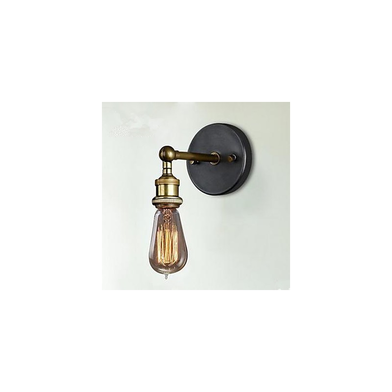 Lámpara de cabeza sencilla de cobre para pasillo, balcón y pared de The American Village