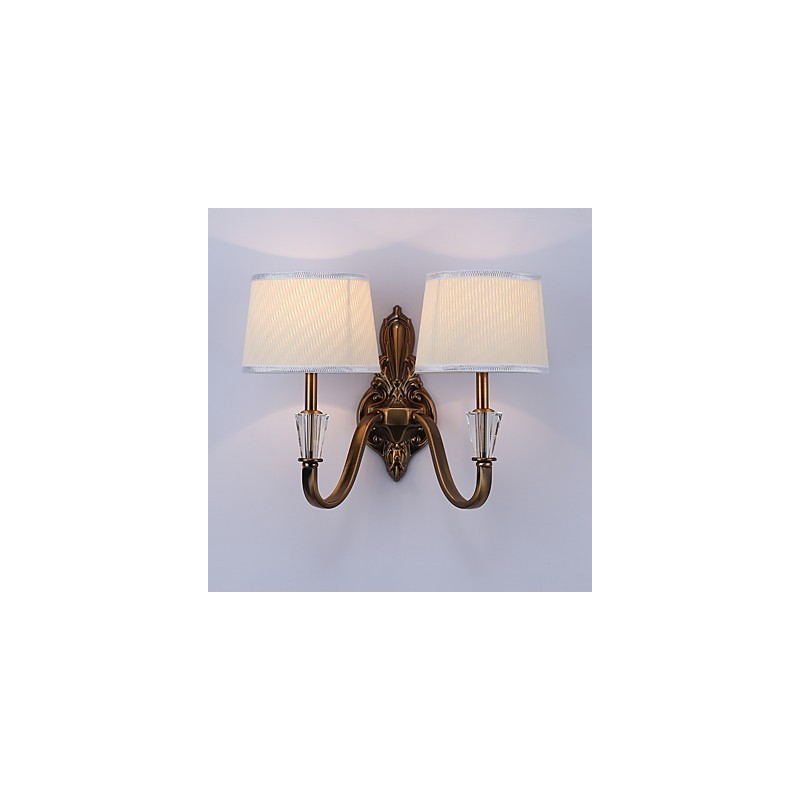 Apliques de pared con luz descendente, tradicionales, clásicos, galvanizados, con protección ocular