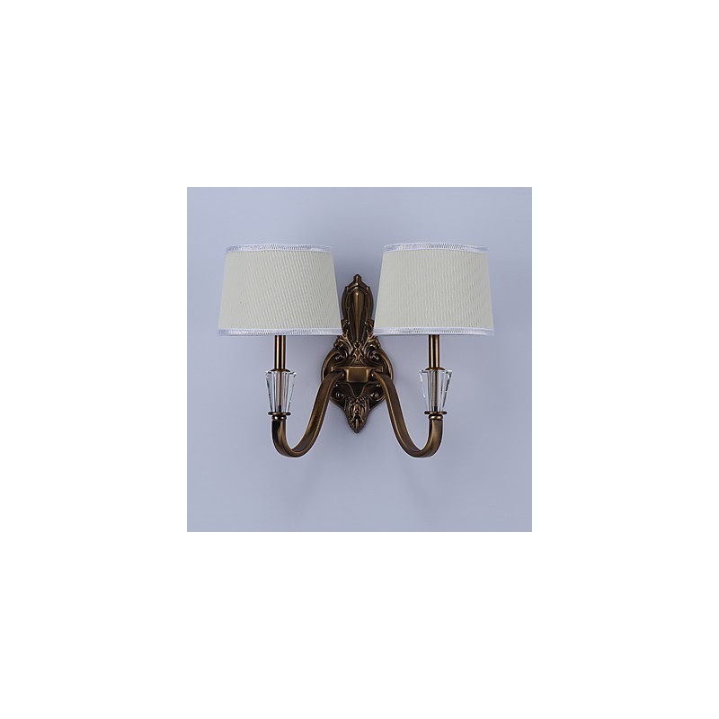 Apliques de pared con luz descendente, tradicionales, clásicos, galvanizados, con protección ocular