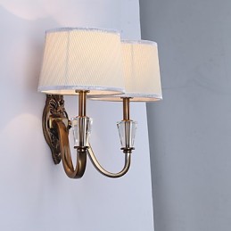Apliques de pared con luz descendente, tradicionales, clásicos, galvanizados, con protección ocular