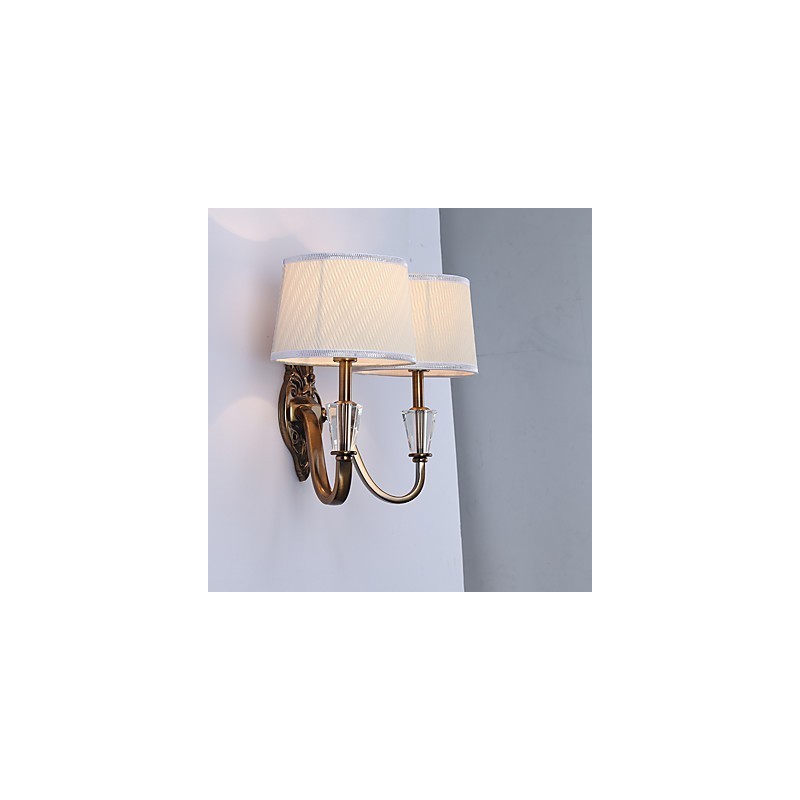 Apliques de pared con luz descendente, tradicionales, clásicos, galvanizados, con protección ocular