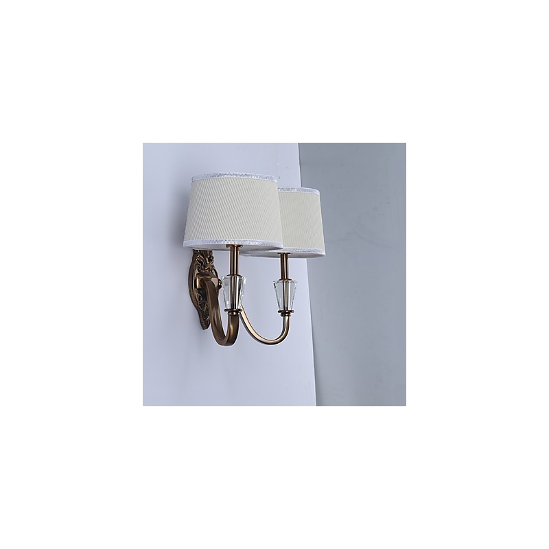 Apliques de pared con luz descendente, tradicionales, clásicos, galvanizados, con protección ocular