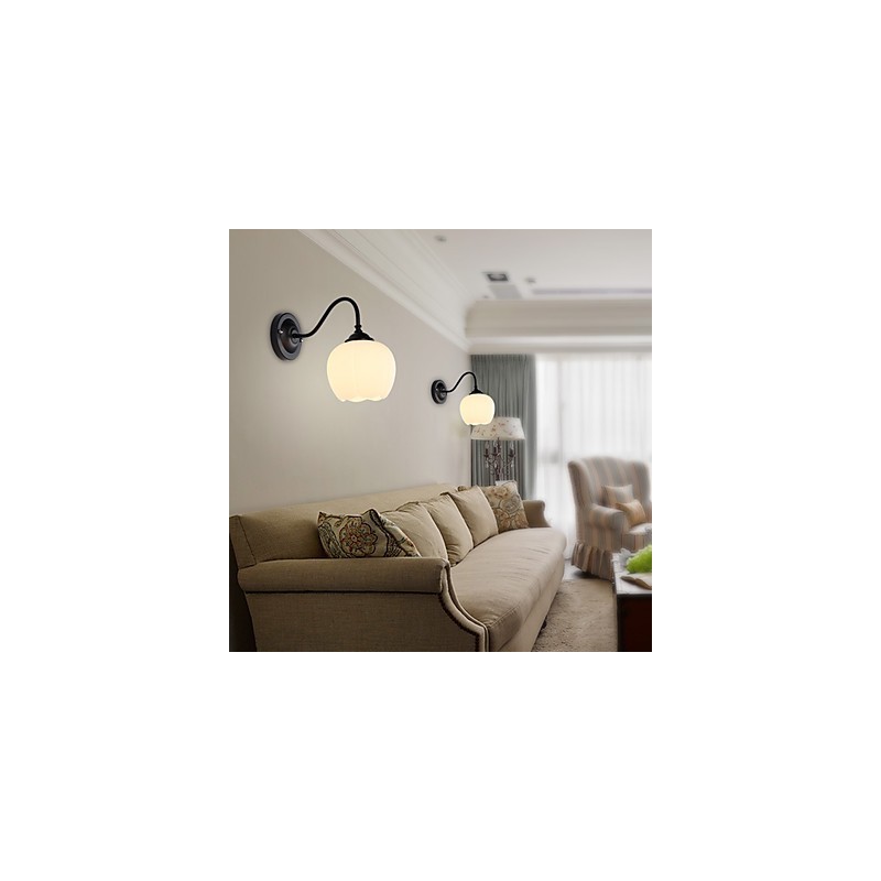 Apliques de pared con luz descendente para protección ocular con pintura contemporánea moderna