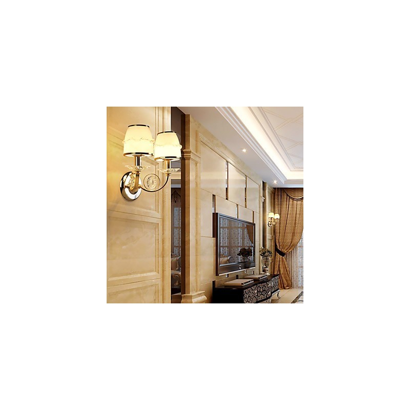 Apliques de pared con luz ambiental, modernos y contemporáneos, con acabado galvanizado, para protección ocular.