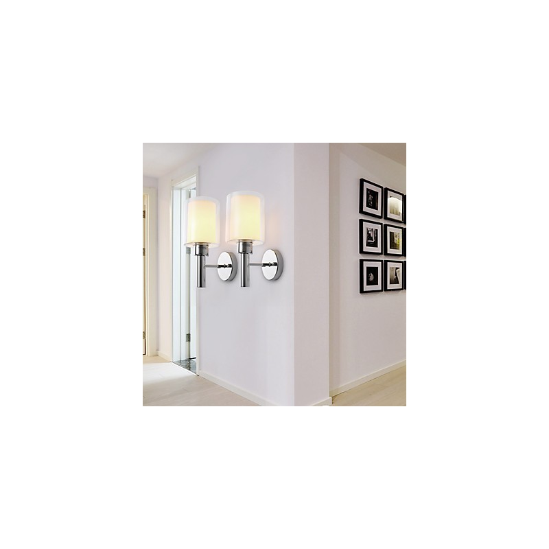 Apliques de pared con luz ambiental y protección ocular con pintura contemporánea moderna