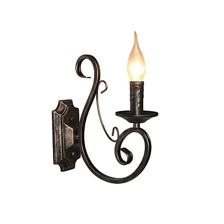 Mini lámpara de pared retro para pasillo, de metal, con forma de vela. Mini lámpara de pared retro para pasillo, de metal, con forma de vela.