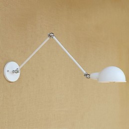 Lámpara de brazo oscilante con protección ocular, moderna, contemporánea, retro, galvanizada, luz ambiental.