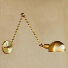Lámpara de brazo oscilante con protección ocular, moderna, contemporánea, retro, galvanizada, luz ambiental.