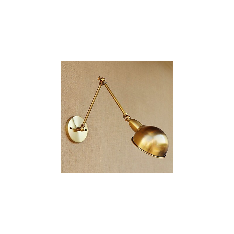 Lámpara de brazo oscilante con protección ocular, moderna, contemporánea, retro, galvanizada, luz ambiental.