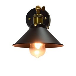 Lámpara de pared de hierro de una sola pared pintada, lámpara de sable de luz negra tonta en la pared