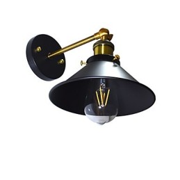 Lámpara de pared de hierro de una sola pared pintada, lámpara de sable de luz negra tonta en la pared
