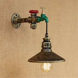 Aplique de pared con luz ambiental estilo mini con pintura retro novedosa de estilo campestre