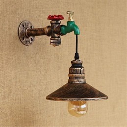 Aplique de pared con luz ambiental estilo mini con pintura retro novedosa de estilo campestre