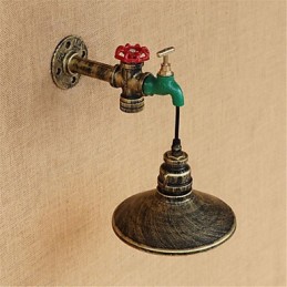 Aplique de pared con luz ambiental estilo mini con pintura retro novedosa de estilo campestre